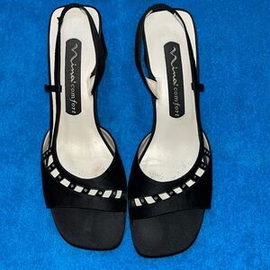 Black Slingback heels